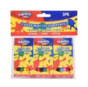 18x Mini Colour Pencils Arts Craft Drawing School Birthday Kids Party Loot Bag