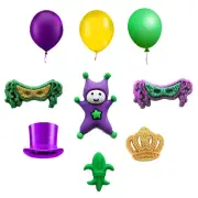 Mardi Gras Button Set - Craft Sewing Scrap - Shelly's Buttons & More