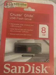 SanDisk Cruzer Glide USB 8GB Flash Drive SDCZ60-008G-A11 | NEW