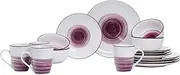Luna Dinner Service 16 Pieces Bordeaux