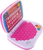 ADOCARN Educational Laptop for Toddlers Boys and Girls Learning Tablet Interactive Boys and Girls Computer Toy Lightweight Portable Pink Shell No Battery