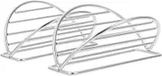 HAWILLOSCH 2Pcs Stainless Steel Taco Rack Versatile Taco Holder Stand for Grilling Baking and Serving Sushi Tacos and Desserts and Easy to Use for Parties and Gatherings