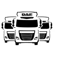 在飛比找蝦皮購物優惠-DAF 車貼 卡車 台塑汽車 車貼 工程級反光 貼紙 反光貼