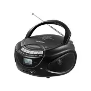 Portable CD Players for Home, CD Boombox with AM/FM Stereo Radio, Black
