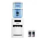 NNEDSZ 22L Bench Top Water Cooler Dispenser Purifier Hot Cold Three Tap with 2 R