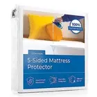 Twin XL Waterproof Mattress Protector Soft Quiet Fitted Sheet Up to 14 Inch