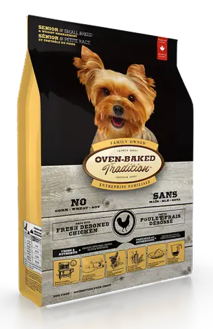 【犬飼料】Oven-Baked烘焙客 高齡犬/減重犬-野放雞配方 - 小顆粒 12.5磅(5.6公斤)