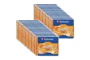 25pc Verbatim DVD-R 4.7GB 16x Speed Blank Discs Media Data Storage w Jewel Case