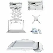 110V 39inch Electric Projector Bracket Lift Hanger Ceiling Mount Remote Control
