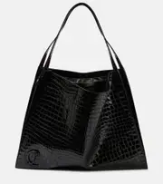 [Christian Louboutin] Christian Louboutin Le 54 croc-effect leather shoulder bag One Size black
