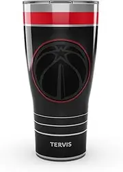 Tervis Traveler NBA Washington Wizards - Night Game Triple Walled Insulated Tumbler Travel Cup Keeps Drinks Cold & Hot, 30oz, Stainless Steel