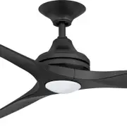 ThreeSixty 152cm 3 Blade AC Black Spitfire Ceiling Fan With Light