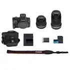 Canon EOS R100 Dual Lens Mirrorless Camera Bundle w/Bag and Accessories