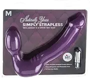 BFF Strapless Strap On Vibrating Silicone M, Purple