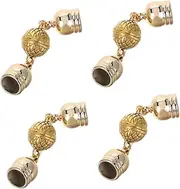 Tofficu 4 Pcs Magnetic Clasps Gold Necklace Extender Jewelry Making Supplies Magnetic Jewelry Clasp DIY Accessories