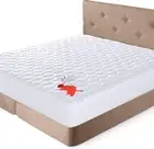 Waterproof Quilted Mattress Protector King Size Fitted 40cm Deep Pad White