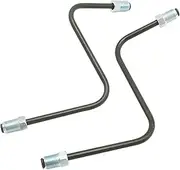 Hoypeyfiy 47318-04110 A Pair of Brake Tube Caliper Flex Hose Front Left and Right, Replacement for Toyota Tacoma 2005-2011, Replaces 47317-04050