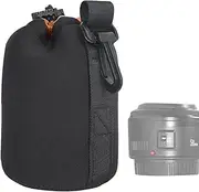 Telephoto Lens Case, Thick Padded Pouch for Lens Bag, Protective Case for Camera Lens Storage, Soft Neoprene DSLR Lens Bag, Secure for DSLR SLR Camera Lens