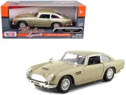 2023 Aston Martin DB5 RHD Gold Metallic Diecast Model Car 1/24 Motormax