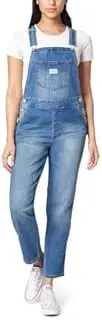 [WallFlower] Women’s Denim Overalls in Petite, Midsize, Plus Size, Juniors Jeans - Milan Vintage, Medium, Blue, Medium