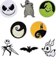 8 Pcs Demon Elf Embroidered Patches, Iron-On for Sewing or Ironing on Children Adults T-Shirt Jeans Clothing Bags