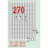 在飛比找樂天市場購物網優惠-【龍德】LD-881(直角) 雷射、影印專用標籤-紅銅板 1