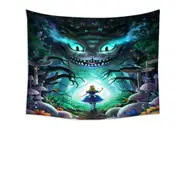 Into Wonderland Alice Scary Forest Tapestry