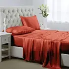 Silk Satin Sheets, 4-Piece Queen Size Satin Bed Sheet Set with Deep Pockets, Coo