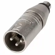 Neutrik NA2MPMF 3 Pin XLR Male to RCA Phono Socket Adapter