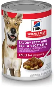 Hill'S Science Diet Adult Wet Dog Food, Savory Stew with Beef and Vegetables,...