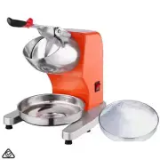 NNEAGS Ice Shaver Electric Stainless Steel Ice Crusher Slicer Machine Orange