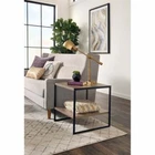 End Side Table With Storage Industrial Table Two Shelves Sofa Table