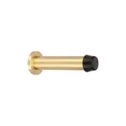 Zanda 85mm Satin Brass Skirting Door Stop Concealed Fix