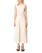 Maje Beaded Pointelle Knit Dress
