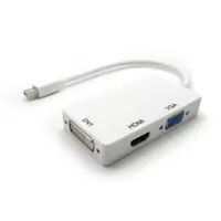 在飛比找蝦皮商城優惠-Mini DP 轉HDMI/VGA/DVI 3合1轉接器