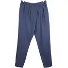 COS Women's Organic Cotton Dropped Crotch Trousers Pants Size 10 Relaxed Blue