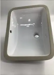 SIGNATURE HARDWARE 18" Rectangular Undermount Bathroom Sink