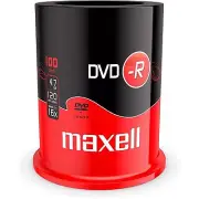 Bell Cake 100X DVD+R 4.7GB 120min 16x Single Layer Maxell Movie Music PC
