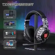 3.5mm Gaming Headset Mic Onikuma Stereo Bass Surround For PS5 PS4 PC Xbox One