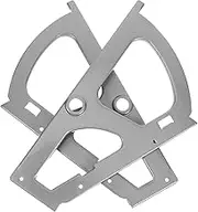 WATIIFUFU 1 Pair Single Layer Stainless Steel Cabinet Flip Frame for Shoe Storage User Friendly Hidden Shoe Rack Accessory Space Optimizing Drawer Hinge Fittings Mechanism