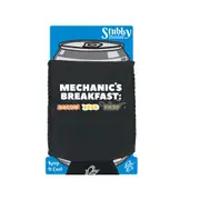 Mechanics Breakfast - Funny Novelty Stubby Holder With Base