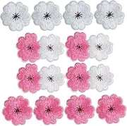 Beatifufu 30Pcs Wear Resistant Clothes Patches Delicate Iron Embroidered Decorative Patches for Hats Bags Apparel DIY Fashion Repair Decoration