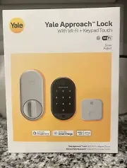 NEW Yale Approach Smart Lock Wi-Fi Bluetooth Deadbolt Keypad New Silver Argent