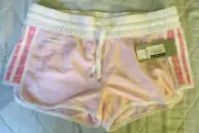 New Women Pink Adiddas Running Work-Out short Size 9