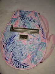 LILLY PULITZER Tennis RACKET COVER Sling Bag NWOT Kaleidoscope Coral Pattern