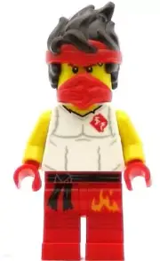 LEGO Ninjago Minifigure Kai - Legacy, White Shirt (Genuine)