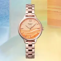 在飛比找Yahoo奇摩購物中心優惠-CASIO 卡西歐 SHEEN 海浪漸層女錶 送禮首選-玫瑰