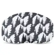 BlackStrap Goggle Cover for Protecting Snowboard Goggle Lens Trees Pattern BW