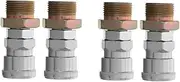 Mobestech 2sets Funnels for Gas Truck Air Lines Kit Quick Release Coupler Gas Tank Connector Air Compressor Connectors Gas Can Vent Easy Replacement 2pcs*2