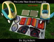 The Toy Restore Replacement Stickers Fits Little Tikes Grand Cozy Coupe Car Gre